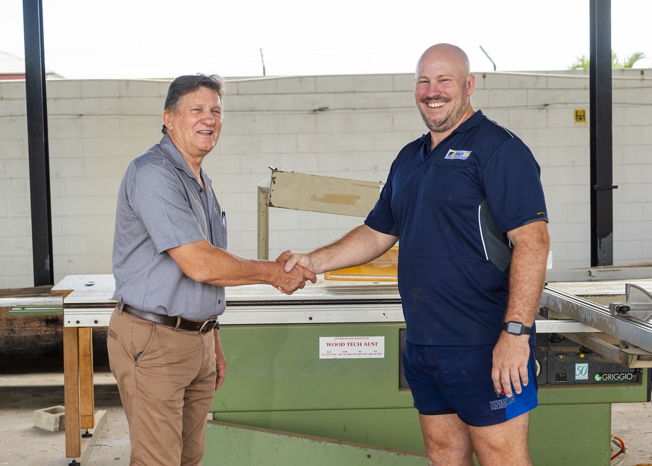 Two men shaking hands